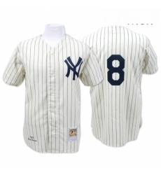 Mens Mitchell and Ness 1951 New York Yankees 8 Yogi Berra Authentic Cream Throwback MLB Jersey Mens Mitchell and Ness 1951 New York Yankees 8 Yogi Berra Authentic Cream Throwback MLB Jersey