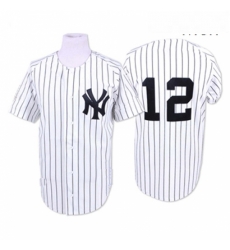 Mens Mitchell and Ness New York Yankees 12 Wade Boggs Authentic White 1996 Throwback MLB Jersey Mens Mitchell and Ness New York Yankees 12 Wade Boggs Authentic White 1996 Throwback MLB Jersey