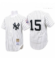 Mens Mitchell and Ness New York Yankees 15 Thurman Munson Authentic White Throwback MLB Jersey Mens Mitchell and Ness New York Yankees 15 Thurman Munson Authentic White Throwback MLB Jersey