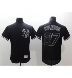 Men's New York Yankees #27 Giancarlo Stanton Authentic Black Fashion Baseball Jersey Men's New York Yankees #27 Giancarlo Stanton Authentic Black Fashion Baseball Jersey
