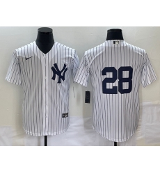 Men's New York Yankees #28 Josh Donaldson No Name White Cool Base Stitched Baseball Jersey Men's New York Yankees #28 Josh Donaldson No Name White Cool Base Stitched Baseball Jersey