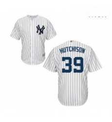 Mens New York Yankees 39 Drew Hutchison Replica White Home Baseball Jersey Mens New York Yankees 39 Drew Hutchison Replica White Home Baseball Jersey