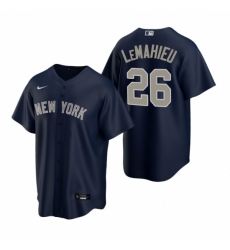 Mens Nike New York Yankees 26 DJ LeMahieu Navy Alternate Stitched Baseball Jersey Mens Nike New York Yankees 26 DJ LeMahieu Navy Alternate Stitched Baseball Jersey