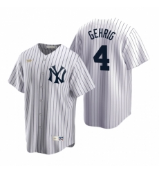 Mens Nike New York Yankees 4 Lou Gehrig White Cooperstown Collection Home Stitched Baseball Jerse Mens Nike New York Yankees 4 Lou Gehrig White Cooperstown Collection Home Stitched Baseball Jerse