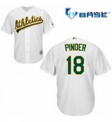 Mens Majestic Oakland Athletics 18 Chad Pinder Replica White Home Cool Base MLB Jersey Mens Majestic Oakland Athletics 18 Chad Pinder Replica White Home Cool Base MLB Jersey