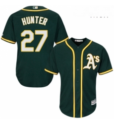 Mens Majestic Oakland Athletics 27 Catfish Hunter Replica Green Alternate 1 Cool Base MLB Jersey Mens Majestic Oakland Athletics 27 Catfish Hunter Replica Green Alternate 1 Cool Base MLB Jersey