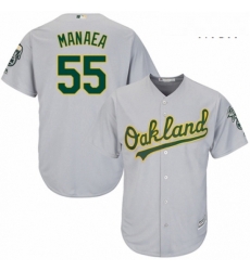 Mens Majestic Oakland Athletics 55 Sean Manaea Replica Grey Road Cool Base MLB Jersey Mens Majestic Oakland Athletics 55 Sean Manaea Replica Grey Road Cool Base MLB Jersey