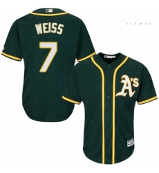 Mens Majestic Oakland Athletics 7 Walt Weiss Replica Green Alternate 1 Cool Base MLB Jersey Mens Majestic Oakland Athletics 7 Walt Weiss Replica Green Alternate 1 Cool Base MLB Jersey