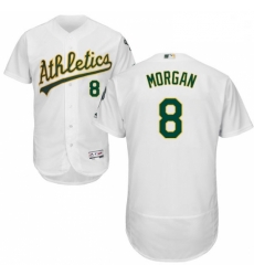 Mens Majestic Oakland Athletics 8 Joe Morgan White Home Flex Base Authentic Collection MLB Jersey Mens Majestic Oakland Athletics 8 Joe Morgan White Home Flex Base Authentic Collection MLB Jersey