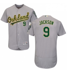 Mens Majestic Oakland Athletics 9 Reggie Jackson Grey Road Flex Base Authentic Collection MLB Jersey Mens Majestic Oakland Athletics 9 Reggie Jackson Grey Road Flex Base Authentic Collection MLB Jersey