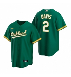 Mens Nike Oakland Athletics 2 Khris Davis Green Alternate Stitched Baseball Jersey Mens Nike Oakland Athletics 2 Khris Davis Green Alternate Stitched Baseball Jersey
