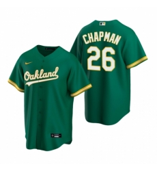 Mens Nike Oakland Athletics 26 Matt Chapman Green Alternate Stitched Baseball Jersey Mens Nike Oakland Athletics 26 Matt Chapman Green Alternate Stitched Baseball Jersey