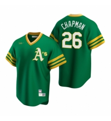 Mens Nike Oakland Athletics 26 Matt Chapman Kelly Green Cooperstown Collection Road Stitched Baseball Jersey Mens Nike Oakland Athletics 26 Matt Chapman Kelly Green Cooperstown Collection Road Stitched Baseball Jersey