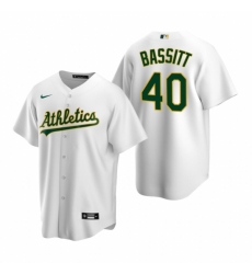 Mens Nike Oakland Athletics 40 Chris Bassitt White Home Stitched Baseball Jersey Mens Nike Oakland Athletics 40 Chris Bassitt White Home Stitched Baseball Jersey