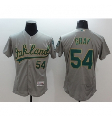 Men's Oakland Athletics #54 Sonny Gray Grey Flexbase Collection Stitched Baseball Jersey Men's Oakland Athletics #54 Sonny Gray Grey Flexbase Collection Stitched Baseball Jersey