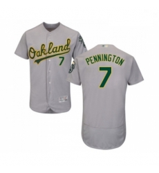 Mens Oakland Athletics 7 Cliff Pennington Grey Road Flex Base Authentic Collection Baseball Jersey Mens Oakland Athletics 7 Cliff Pennington Grey Road Flex Base Authentic Collection Baseball Jersey