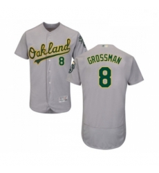 Mens Oakland Athletics 8 Robbie Grossman Grey Road Flex Base Authentic Collection Baseball Jersey Mens Oakland Athletics 8 Robbie Grossman Grey Road Flex Base Authentic Collection Baseball Jersey