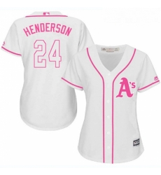 Womens Majestic Oakland Athletics 24 Rickey Henderson Authentic White Fashion Cool Base MLB Jersey Womens Majestic Oakland Athletics 24 Rickey Henderson Authentic White Fashion Cool Base MLB Jersey