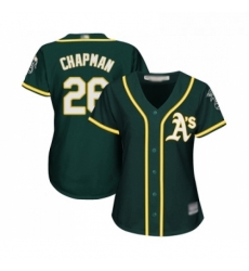 Womens Oakland Athletics 26 Matt Chapman Replica Green Alternate 1 Cool Base Baseball Jersey Womens Oakland Athletics 26 Matt Chapman Replica Green Alternate 1 Cool Base Baseball Jersey