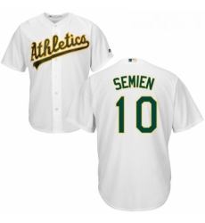 Youth Majestic Oakland Athletics 10 Marcus Semien Replica White Home Cool Base MLB Jersey Youth Majestic Oakland Athletics 10 Marcus Semien Replica White Home Cool Base MLB Jersey