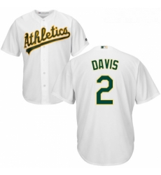 Youth Majestic Oakland Athletics 2 Khris Davis Replica White Home Cool Base MLB Jersey Youth Majestic Oakland Athletics 2 Khris Davis Replica White Home Cool Base MLB Jersey