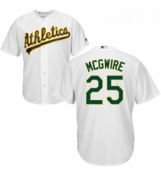 Youth Majestic Oakland Athletics 25 Mark McGwire Replica White Home Cool Base MLB Jersey Youth Majestic Oakland Athletics 25 Mark McGwire Replica White Home Cool Base MLB Jersey