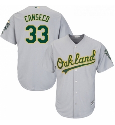 Youth Majestic Oakland Athletics 33 Jose Canseco Authentic Grey Road Cool Base MLB Jersey Youth Majestic Oakland Athletics 33 Jose Canseco Authentic Grey Road Cool Base MLB Jersey