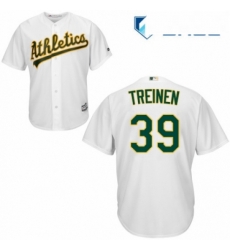 Youth Majestic Oakland Athletics 39 Blake Treinen Authentic White Home Cool Base MLB Jersey Youth Majestic Oakland Athletics 39 Blake Treinen Authentic White Home Cool Base MLB Jersey
