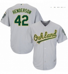 Youth Majestic Oakland Athletics 42 Dave Henderson Authentic Grey Road Cool Base MLB Jersey Youth Majestic Oakland Athletics 42 Dave Henderson Authentic Grey Road Cool Base MLB Jersey