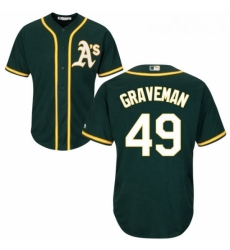 Youth Majestic Oakland Athletics 49 Kendall Graveman Authentic Green Alternate 1 Cool Base MLB Jersey Youth Majestic Oakland Athletics 49 Kendall Graveman Authentic Green Alternate 1 Cool Base MLB Jersey
