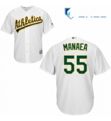 Youth Majestic Oakland Athletics 55 Sean Manaea Replica White Home Cool Base MLB Jersey Youth Majestic Oakland Athletics 55 Sean Manaea Replica White Home Cool Base MLB Jersey