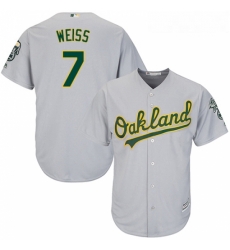 Youth Majestic Oakland Athletics 7 Walt Weiss Authentic Grey Road Cool Base MLB Jersey Youth Majestic Oakland Athletics 7 Walt Weiss Authentic Grey Road Cool Base MLB Jersey