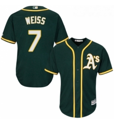 Youth Majestic Oakland Athletics 7 Walt Weiss Replica Green Alternate 1 Cool Base MLB Jersey Youth Majestic Oakland Athletics 7 Walt Weiss Replica Green Alternate 1 Cool Base MLB Jersey