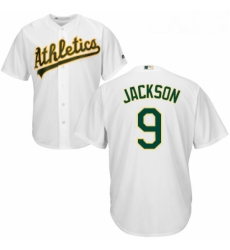 Youth Majestic Oakland Athletics 9 Reggie Jackson Authentic White Home Cool Base MLB Jersey Youth Majestic Oakland Athletics 9 Reggie Jackson Authentic White Home Cool Base MLB Jersey