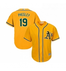 Youth Oakland Athletics 19 Josh Phegley Replica Gold Alternate 2 Cool Base Baseball Jersey Youth Oakland Athletics 19 Josh Phegley Replica Gold Alternate 2 Cool Base Baseball Jersey