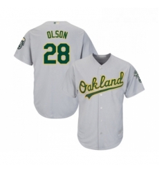 Youth Oakland Athletics 28 Matt Olson Replica Grey Road Cool Base Baseball Jersey Youth Oakland Athletics 28 Matt Olson Replica Grey Road Cool Base Baseball Jersey
