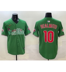 Men Philadelphia Phillies 10 J T Realmuto Green Phanatic Limited Stitched Jersey Men Philadelphia Phillies 10 J T Realmuto Green Phanatic Limited Stitched Jersey