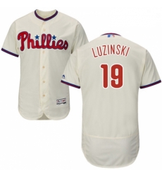 Mens Majestic Philadelphia Phillies 19 Greg Luzinski Cream Alternate Flex Base Authentic Collection MLB Jersey Mens Majestic Philadelphia Phillies 19 Greg Luzinski Cream Alternate Flex Base Authentic Collection MLB Jersey