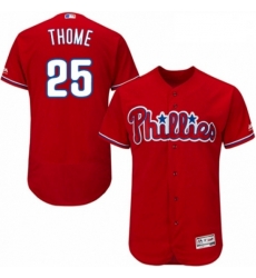 Mens Majestic Philadelphia Phillies 25 Jim Thome Red Alternate Flex Base Authentic Collection MLB Jersey Mens Majestic Philadelphia Phillies 25 Jim Thome Red Alternate Flex Base Authentic Collection MLB Jersey