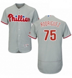 Mens Majestic Philadelphia Phillies 75 Francisco Rodriguez Grey Road Flex Base Authentic Collection MLB Jersey Mens Majestic Philadelphia Phillies 75 Francisco Rodriguez Grey Road Flex Base Authentic Collection MLB Jersey