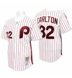 Mens Mitchell and Ness Philadelphia Phillies 32 Steve Carlton Replica WhiteRed Strip Throwback MLB Jersey Mens Mitchell and Ness Philadelphia Phillies 32 Steve Carlton Replica WhiteRed Strip Throwback MLB Jersey