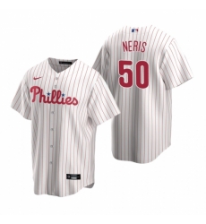 Mens Nike Philadelphia Phillies 50 Hector Neris White Home Stitched Baseball Jersey Mens Nike Philadelphia Phillies 50 Hector Neris White Home Stitched Baseball Jersey