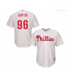 Mens Philadelphia Phillies 96 Tommy Hunter Replica White Red Strip Home Cool Base Baseball Jersey Mens Philadelphia Phillies 96 Tommy Hunter Replica White Red Strip Home Cool Base Baseball Jersey