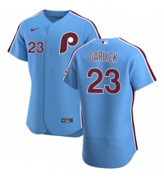 Philadelphia Phillies 23 Kyle Garlick Men Nike Light Blue Alternate 2020 Authentic Player MLB Jersey Philadelphia Phillies 23 Kyle Garlick Men Nike Light Blue Alternate 2020 Authentic Player MLB Jersey