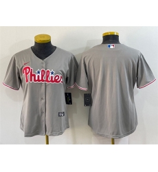 Women Philadelphia Phillies Blank Gray Cool Base Stitched Baseball Jersey Women Philadelphia Phillies Blank Gray Cool Base Stitched Baseball Jersey