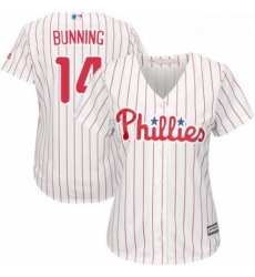 Womens Majestic Philadelphia Phillies 14 Jim Bunning Replica WhiteRed Strip Home Cool Base MLB Jersey Womens Majestic Philadelphia Phillies 14 Jim Bunning Replica WhiteRed Strip Home Cool Base MLB Jersey