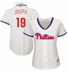 Womens Majestic Philadelphia Phillies 19 Tommy Joseph Replica Cream Alternate Cool Base MLB Jersey Womens Majestic Philadelphia Phillies 19 Tommy Joseph Replica Cream Alternate Cool Base MLB Jersey