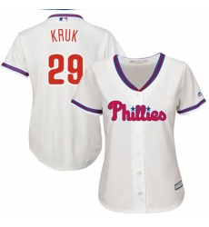 Womens Majestic Philadelphia Phillies 29 John Kruk Replica Cream Alternate Cool Base MLB Jersey Womens Majestic Philadelphia Phillies 29 John Kruk Replica Cream Alternate Cool Base MLB Jersey
