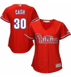 Womens Majestic Philadelphia Phillies 30 Dave Cash Authentic Red Alternate Cool Base MLB Jersey Womens Majestic Philadelphia Phillies 30 Dave Cash Authentic Red Alternate Cool Base MLB Jersey