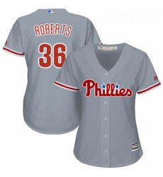 Womens Majestic Philadelphia Phillies 36 Robin Roberts Authentic Grey Road Cool Base MLB Jersey Womens Majestic Philadelphia Phillies 36 Robin Roberts Authentic Grey Road Cool Base MLB Jersey